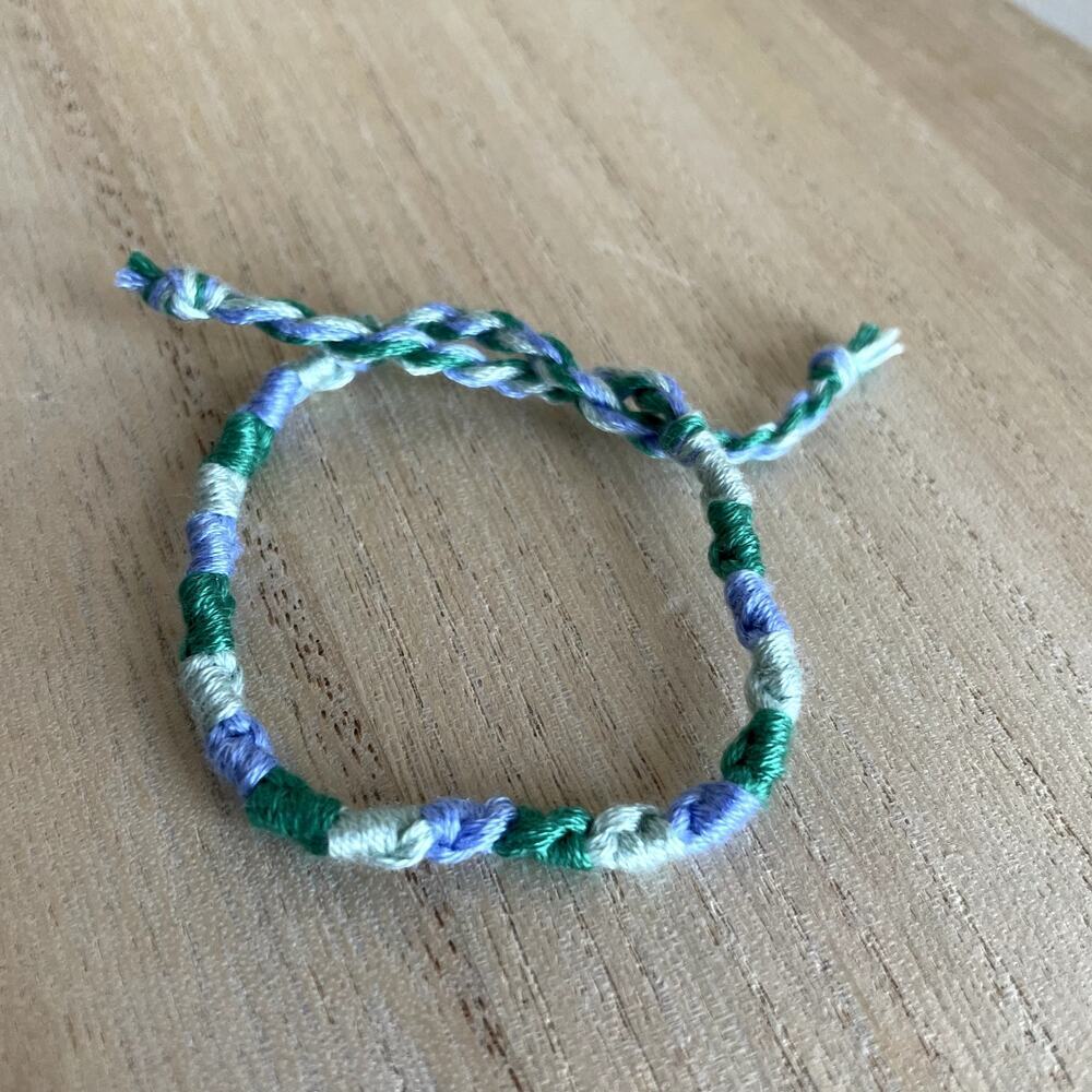 Capucine Bracelet, anklet, trendy, comfortable, tie, embroidery thread, woven, g